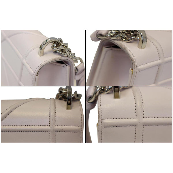 Christian Dior Flap Bag Diorama Leather Medium White full view