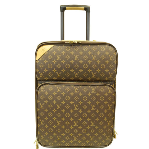 LOUIS VUITTON Pegase 55 Monogram Canvas Business Suitcase Travel Bag Brown - 15% OFF