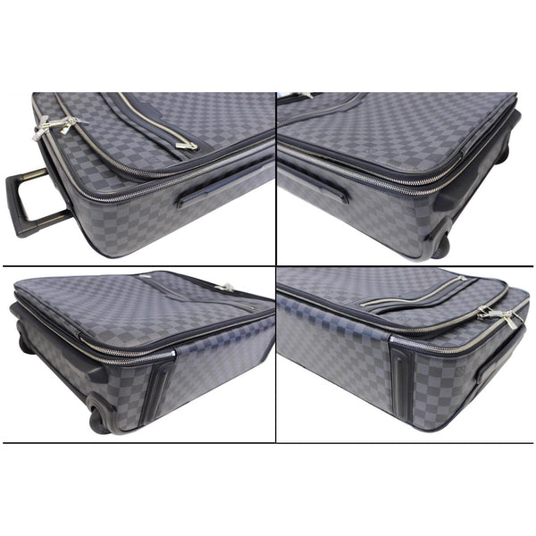 LOUIS VUITTON Pegase 55 Damier Graphite Business Suitcase Travel Bag Black