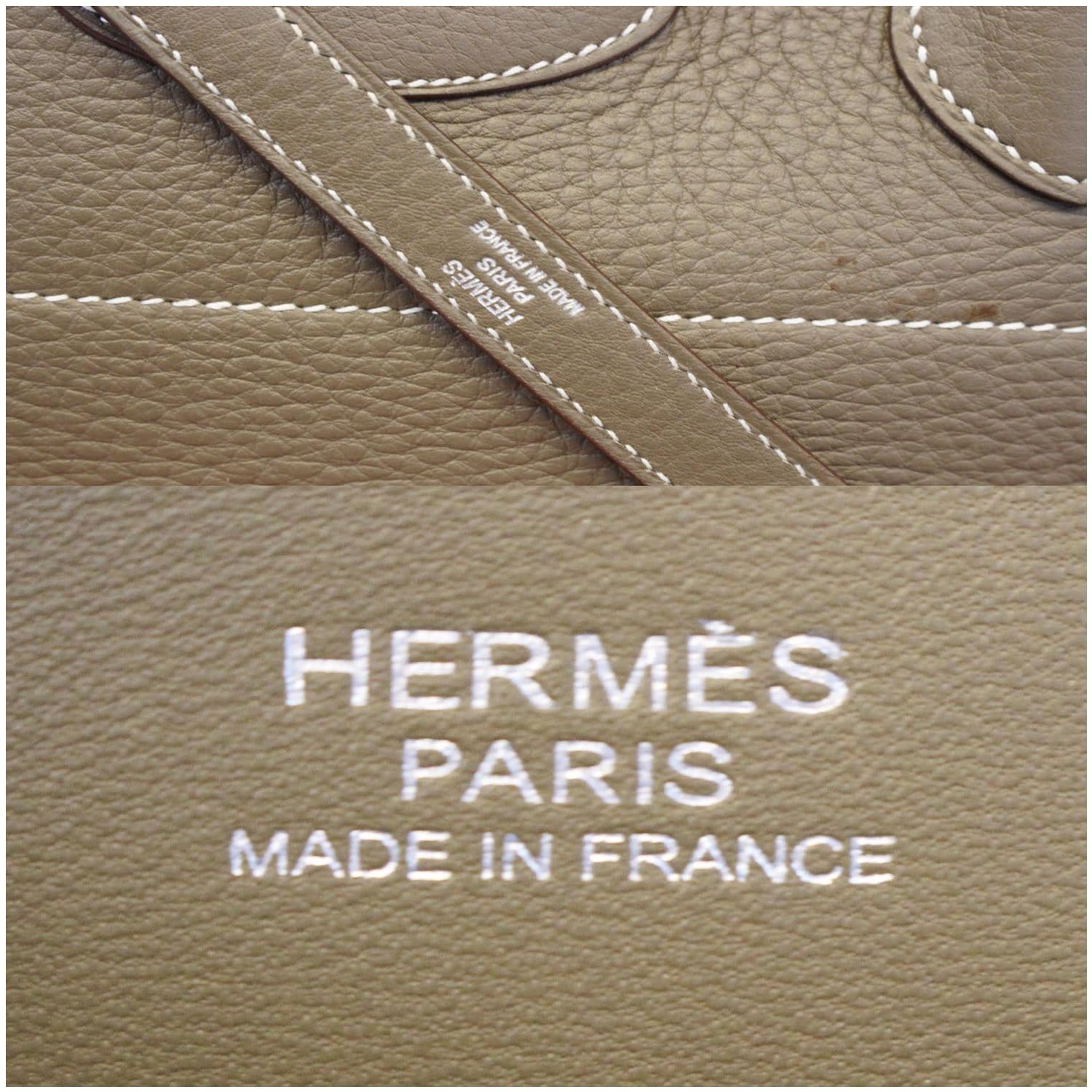 HERMES Taurillon Clemence Mini Rodeo Shoulder Bag Moutarde 760667