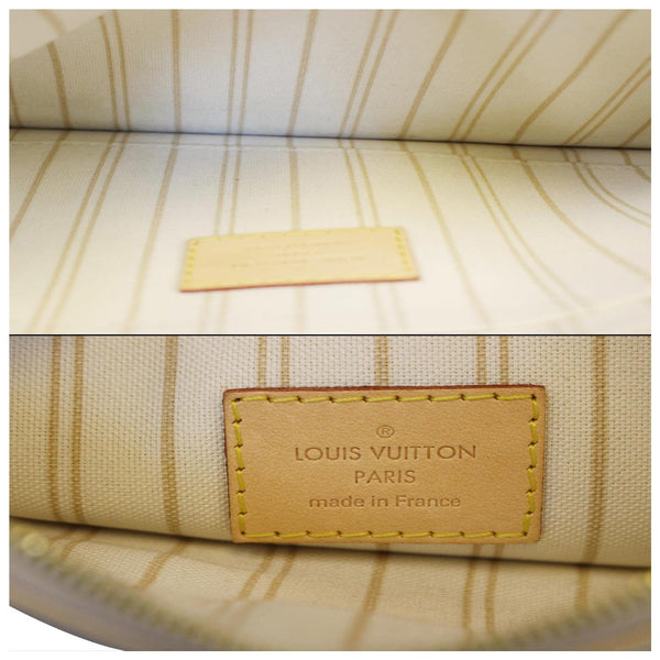 LOUIS VUITTON Pochette Wristlet Pouch Neverfull MM Damier Azur-US