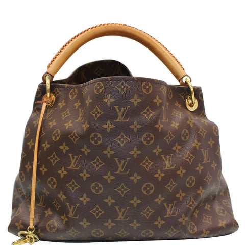 LOUIS VUITTON Artsy MM Monogram Canvas Shoulder Bag Brown