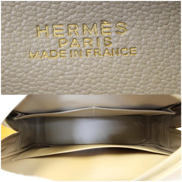 Hermes Plume Swift Calfskin Leather shoulder bag-inside view