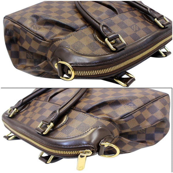 Louis Vuitton Damier Ebene Trevi PM Shoulder Bag Brown - lv zip