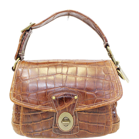 COACH Legacy Ali Alligator Leather Shoulder Bag Limited Edition