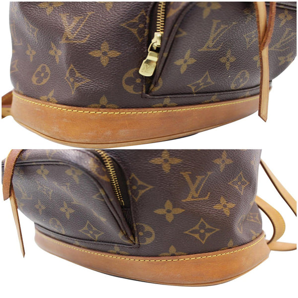 LOUIS VUITTON Montsouris PM Monogram Canvas Backpack Brown