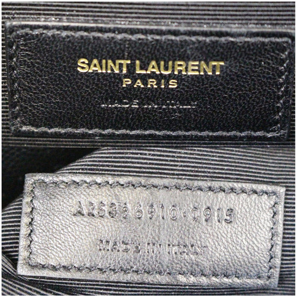 YVES SAINT LAURENT Large Envelope Grain De Poudre Chain Shoulder Bag Black