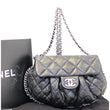 CHANEL Chain Around Quilted Leather Flap Shoulder Crossbody Bag Black