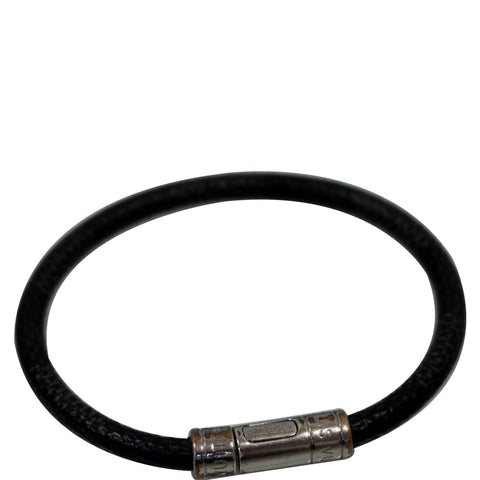 LOUIS VUITTON Keep It Damier Graphite Bracelet Black