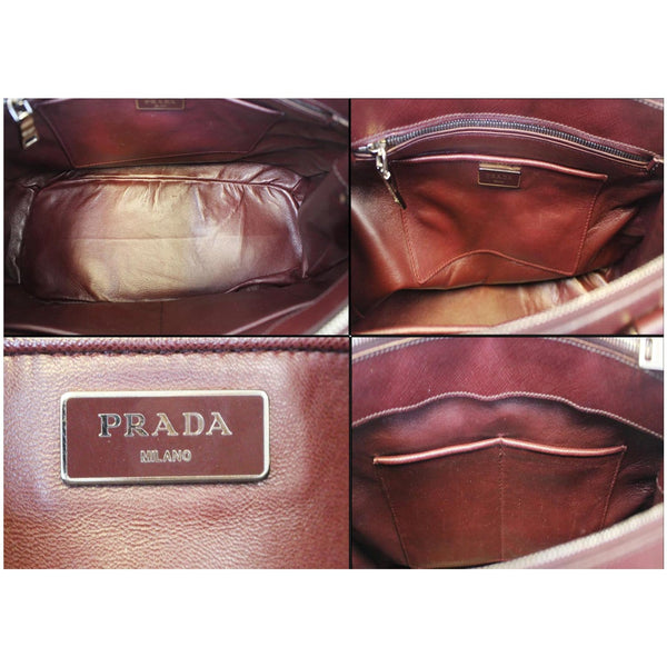  Prada Large Saffiano Leather Tote Shoulder Bag - Collage 