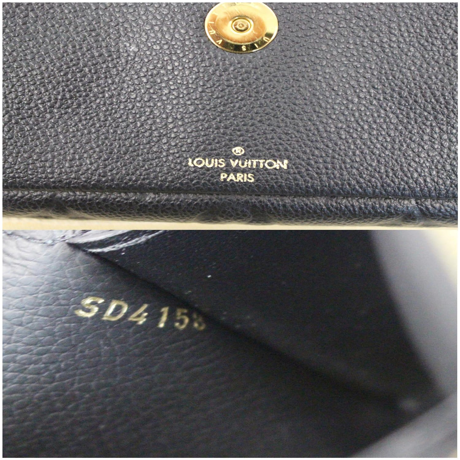 Louis Vuitton Platine Monogram Empreinte Vavin Chain Wallet Silver Hardware, 2021 (Like New), Womens Handbag