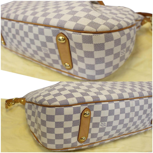 LOUIS VUITTON Siracusa GM Damier Azur Shoulder Handbag White