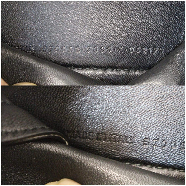 Balenciaga Flap Scarf XS Top Handle Crossbody Bag inside view
