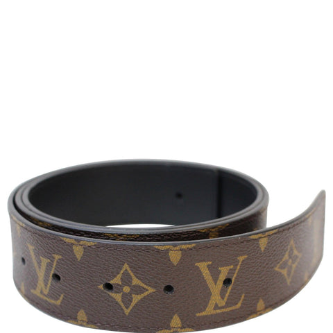 LOUIS VUITTON Monogram Canvas Belt Strap Brown