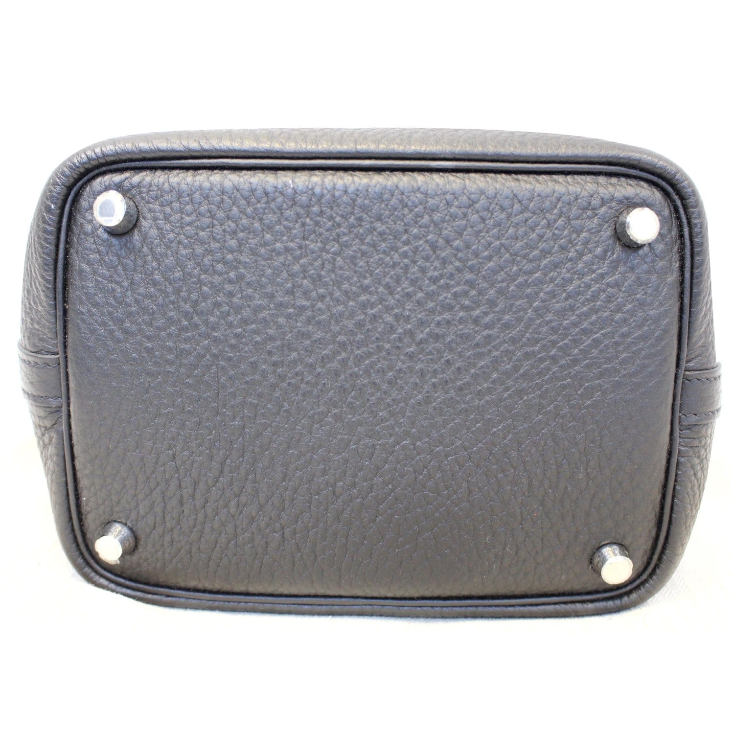 HERMES Taurillon Clemence Picotin Lock 18 PM Blue Jean 720331