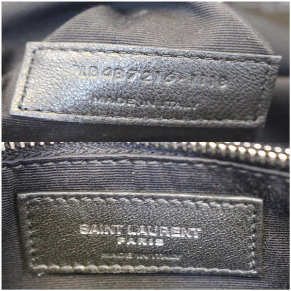 YVES SAINT LAURENT Matelasse Loulou Monogram Calfskin Shoulder Bag Grey