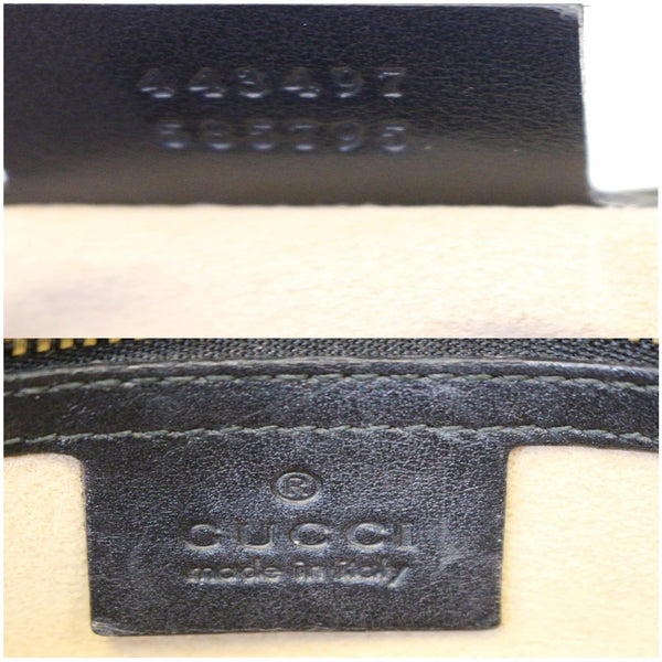 GUCCI GG Marmont Small Matelasse Leather Crossbody Bag Black