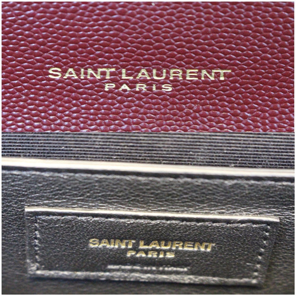 YVES SAINT LAURENT Envelope Medium Chain Shoulder Bag Burgundy