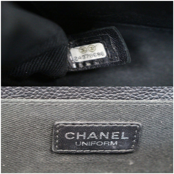 Chanel 2.55 Reissue Flap Grained Leather Waist Belt Bag logo