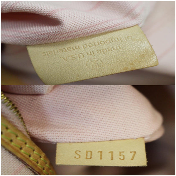 Louis Vuitton Delightful PM Damier Azur Hobo Bag has soft interior