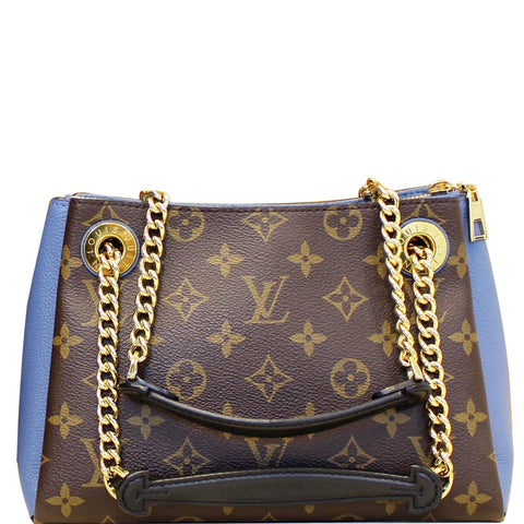 LOUIS VUITTON Surene BB Monogram Canvas Shoulder Bag Bleu Jean