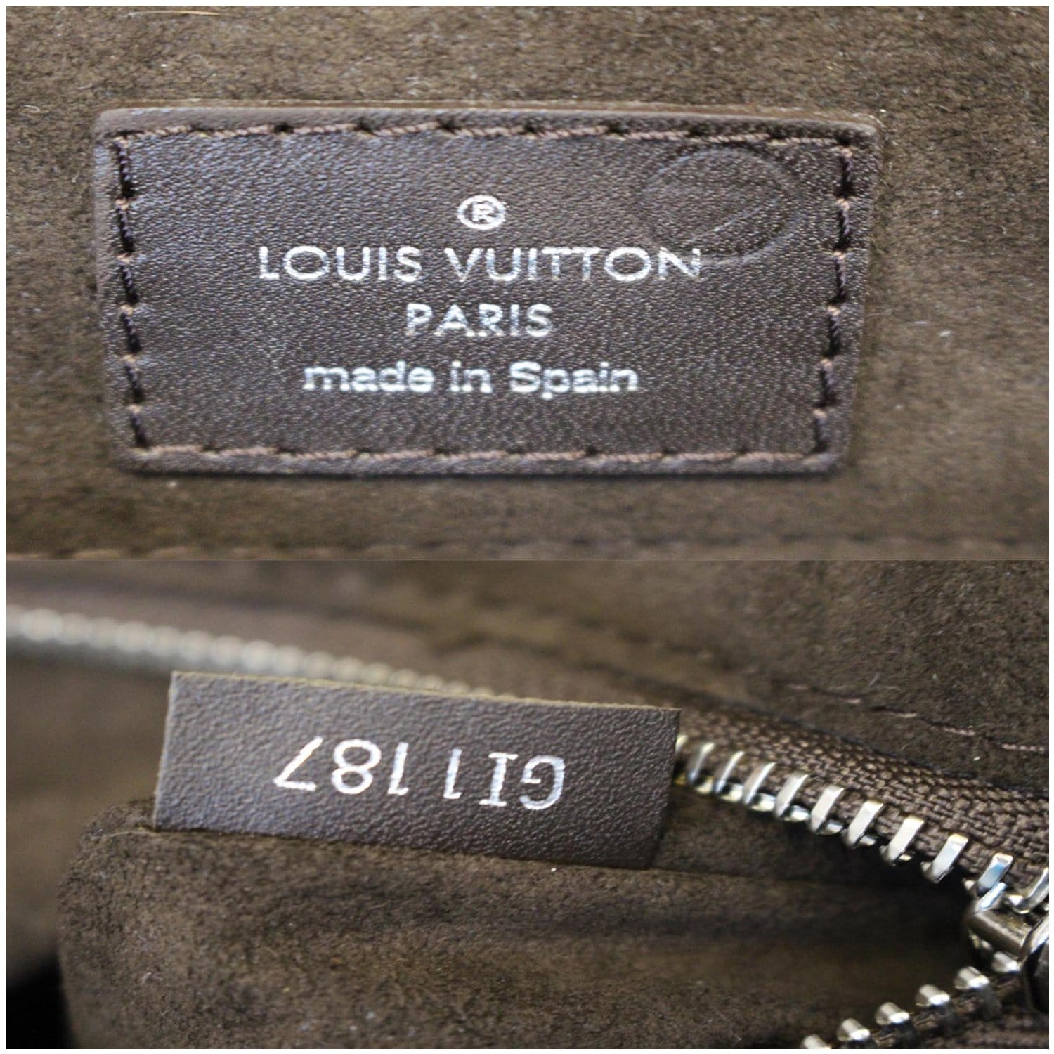 LOUIS VUITTON Harrington Messenger MM Shoulder Bag black Epi Leather mens