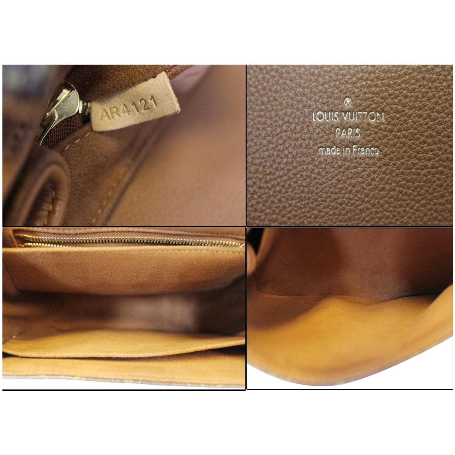 Louis Vuitton Brown Monogram Canvas & Burgundy Leather MM Eden