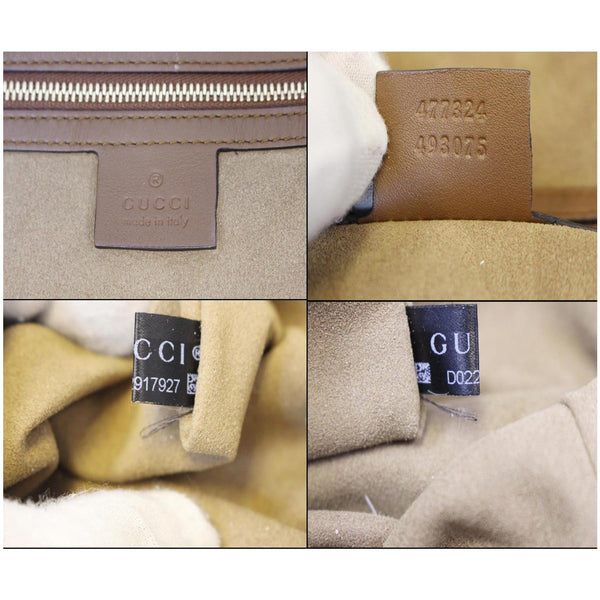 GUCCI GG Supreme Canvas Hobo Shoulder Bag Beige/Brown-US