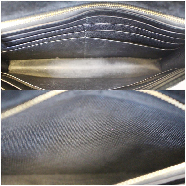 GUCCI Micro GG Patent Leather Clutch Crossbody Bag 354086