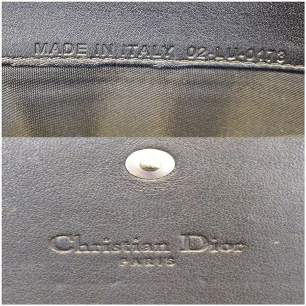 CHRISTIAN DIOR Lady Dior Croisiere Cannage Lambskin Chain Wallet Black-US
