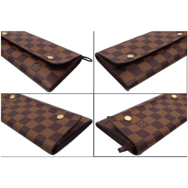 Front views Louis Vuitton Modulable Damier Ebene Pouch