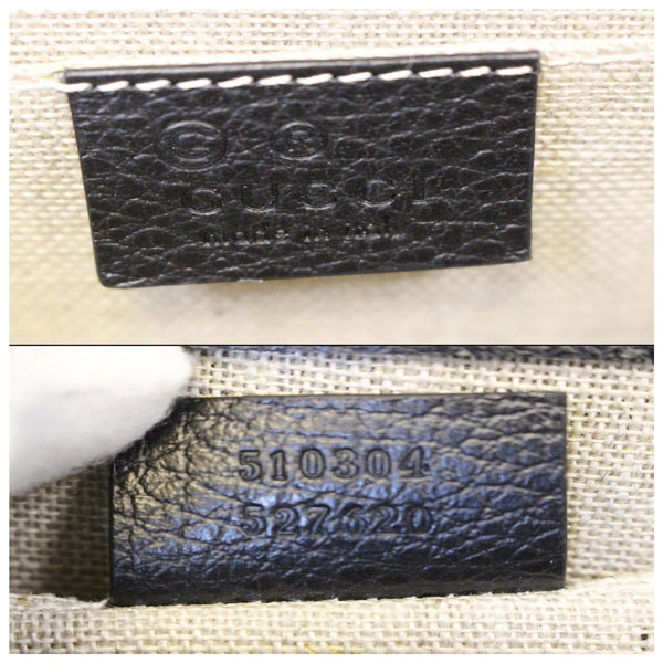 Gucci Crossbody Bag Interlocking GG Leather Black - gucci tag