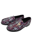  Burberry Check Leather Loafers - Men