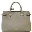 BURBERRY House Check Medium Banner Tote Bag Taupe