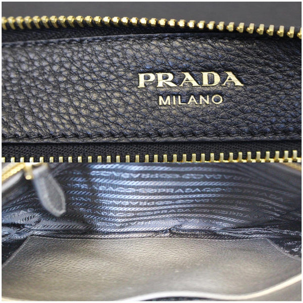 used Prada Vitello Daino Leather Crossbody Bag Black 