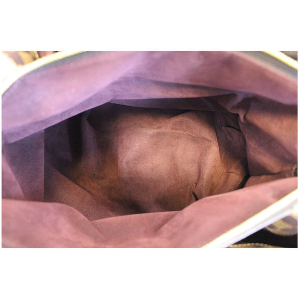 LOUIS VUITTON Ascot Damier Ebene Satchel Bag Brown