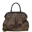 LOUIS VUITTON Trevi GM Damier Ebene 2way Shoulder Handbag Brown