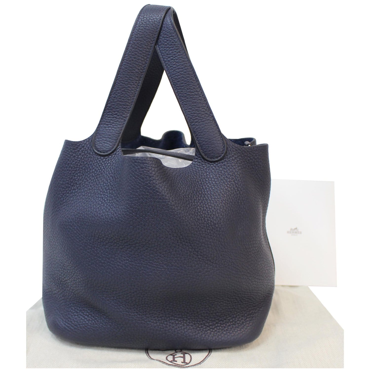 Hermès Picotin Lock 22 new + organize bag Blue Leather ref.301758 - Joli  Closet