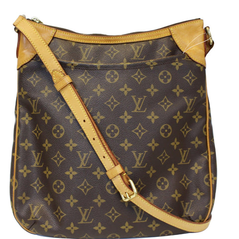 LOUIS VUITTON Odeon MM Monogram Canvas Shoulder Bag Brown