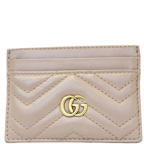 GUCCI GG Marmont Leather Card Case 443127
