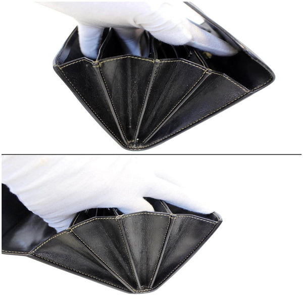 Fendi Vintage Pequin Stripe Wallet Brown - pockets 