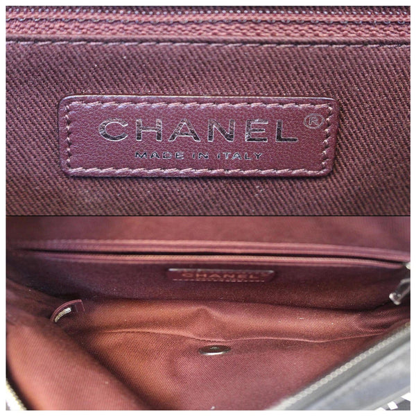 Chanel Flap CC Quilted Leather Crossbody Bag Black - chanel logo