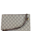 GUCCI Ophidia Soft GG Supreme Pouch Wristlet Beige