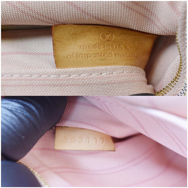 Louis Vuitton Wristlet Damier Azur Neverfull MM Pouch - lv item code