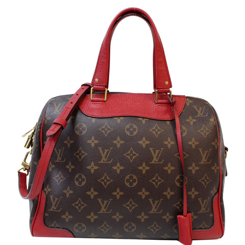 LOUIS VUITTON Retiro NM Monogram Canvas 2Way Shoulder Bag Red