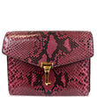 BURBERRY Macken Small Python Leather Crossbody Bag Magenta - Last Call