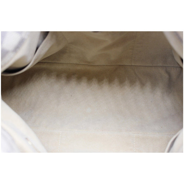 LOUIS VUITTON Artsy MM Damier Azur Shoulder Bag White