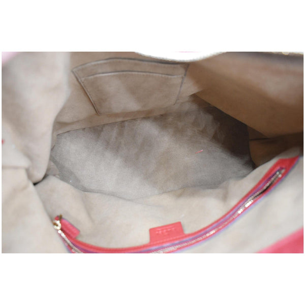 GUCCI Linea A Supreme Coated Canvas Hobo Shoulder Bag Beige 414930