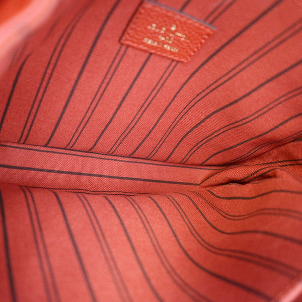 LOUIS VUITTON Metis Pochette Empreinte Leather Crossbody Bag Red