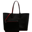 CHRISTIAN LOUBOUTIN Cabata Small Empire Paris Leather Tote Bag Black